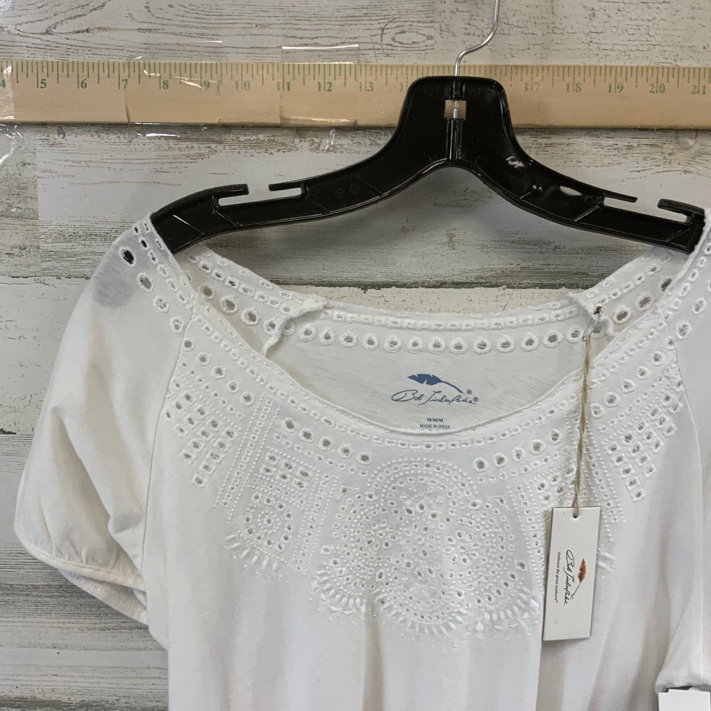 White Top Short Sleeve BOB TIMBERLAKE, Size M