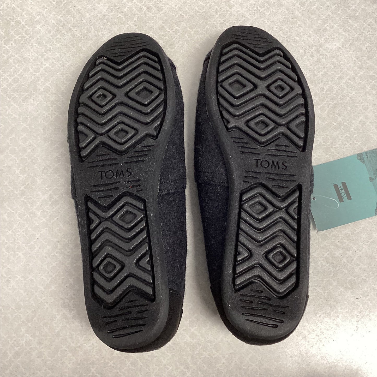 Black Shoes Flats Toms, Size 9.5