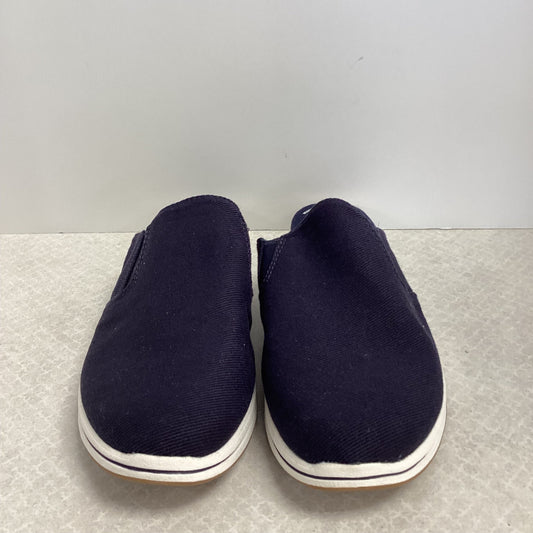 Blue Shoes Flats Clarks, Size 9.5