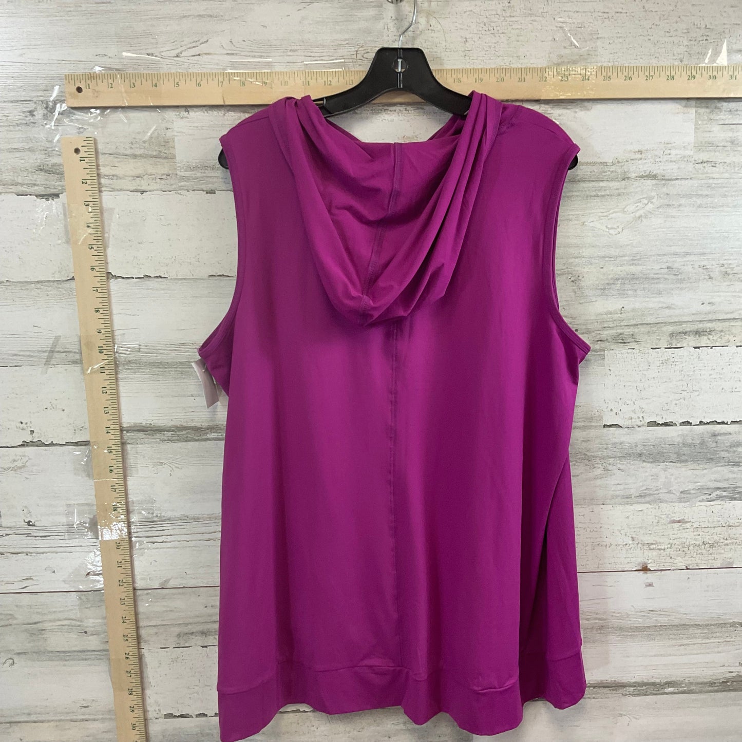 Purple Top Sleeveless Livi Active, Size 3x