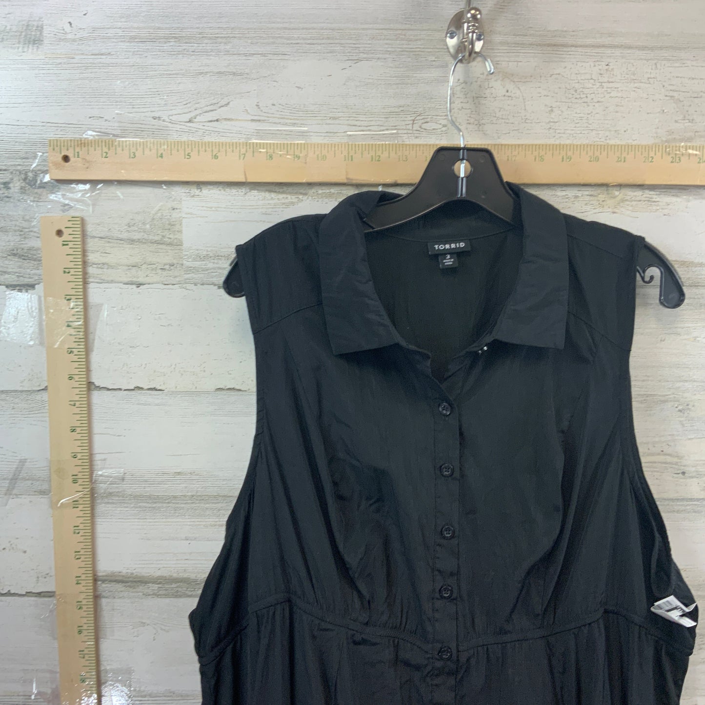 Black Blouse Sleeveless Torrid, Size 3x