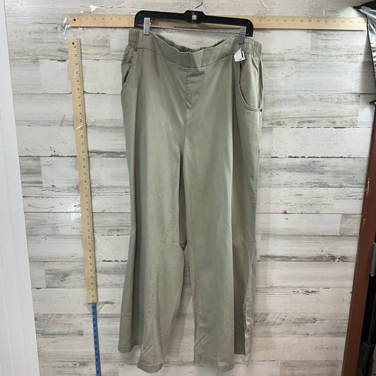 Green Pants Wide Leg Diane Gilman, Size 1x