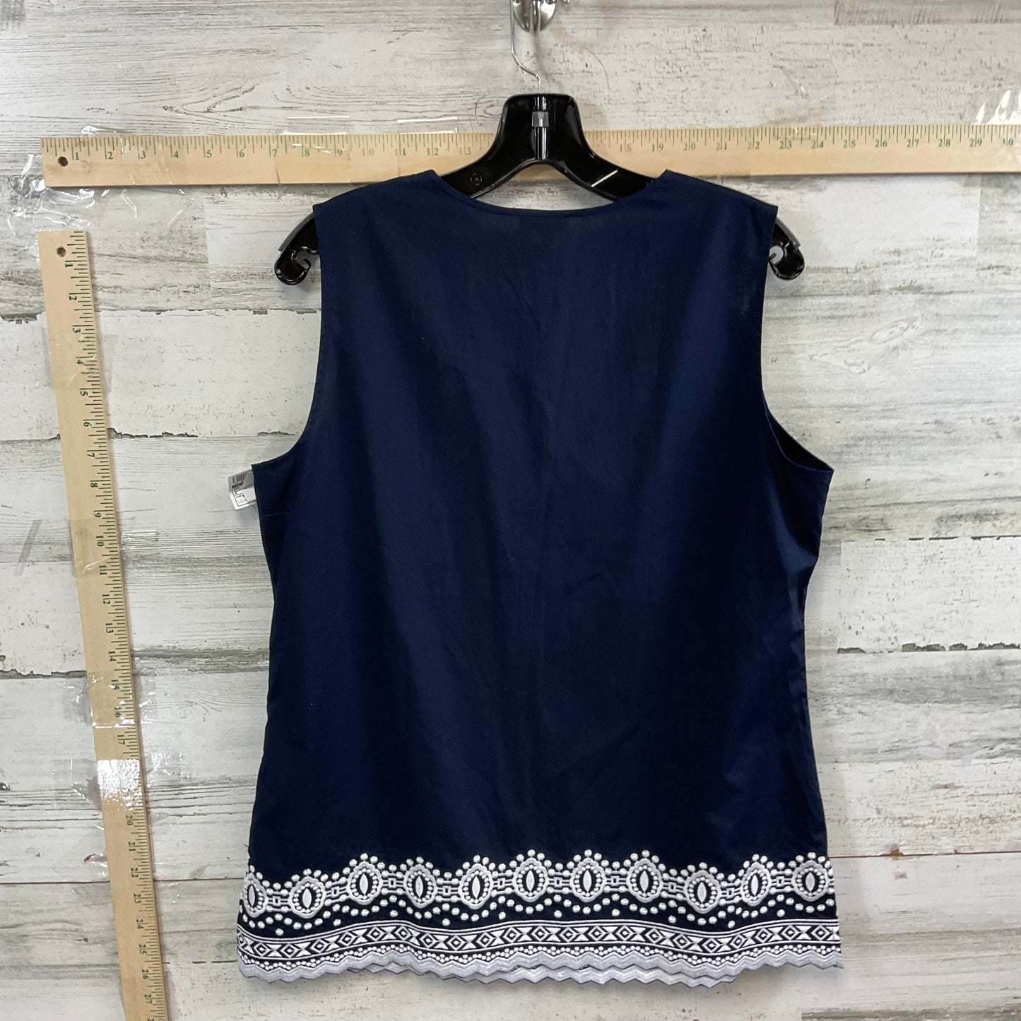 Blue Top Sleeveless Talbots, Size M