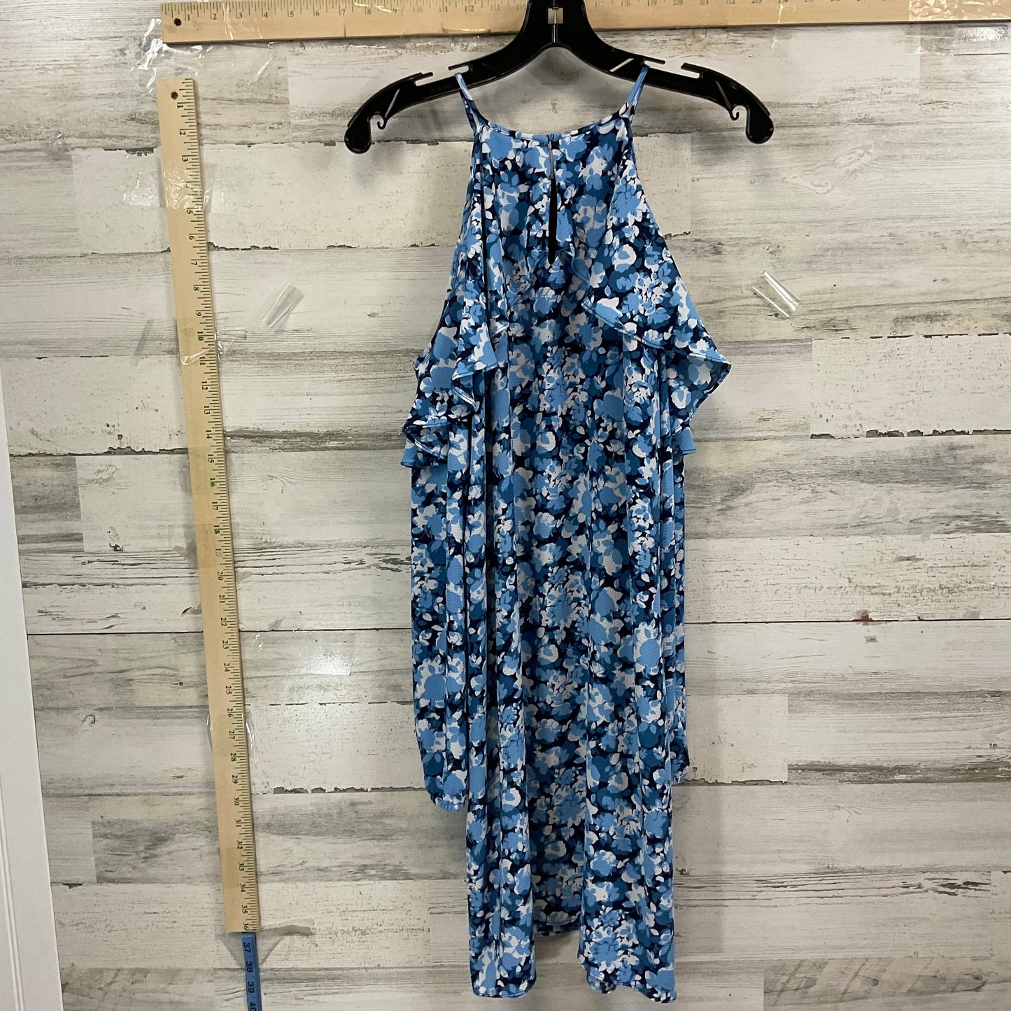 Blue Dress Casual Short Michael By Michael Kors, Size S