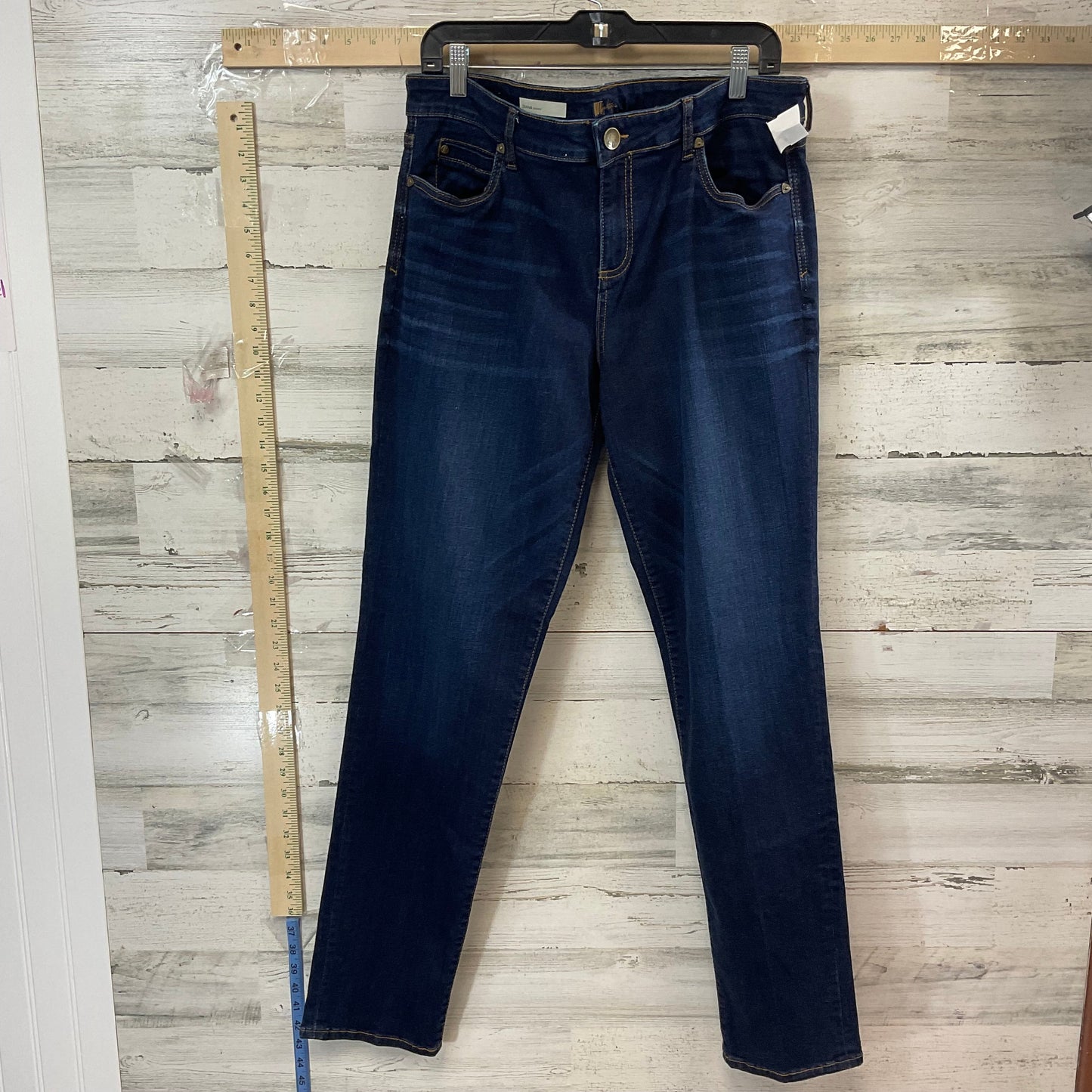 Blue Denim Jeans Straight Kut, Size 16