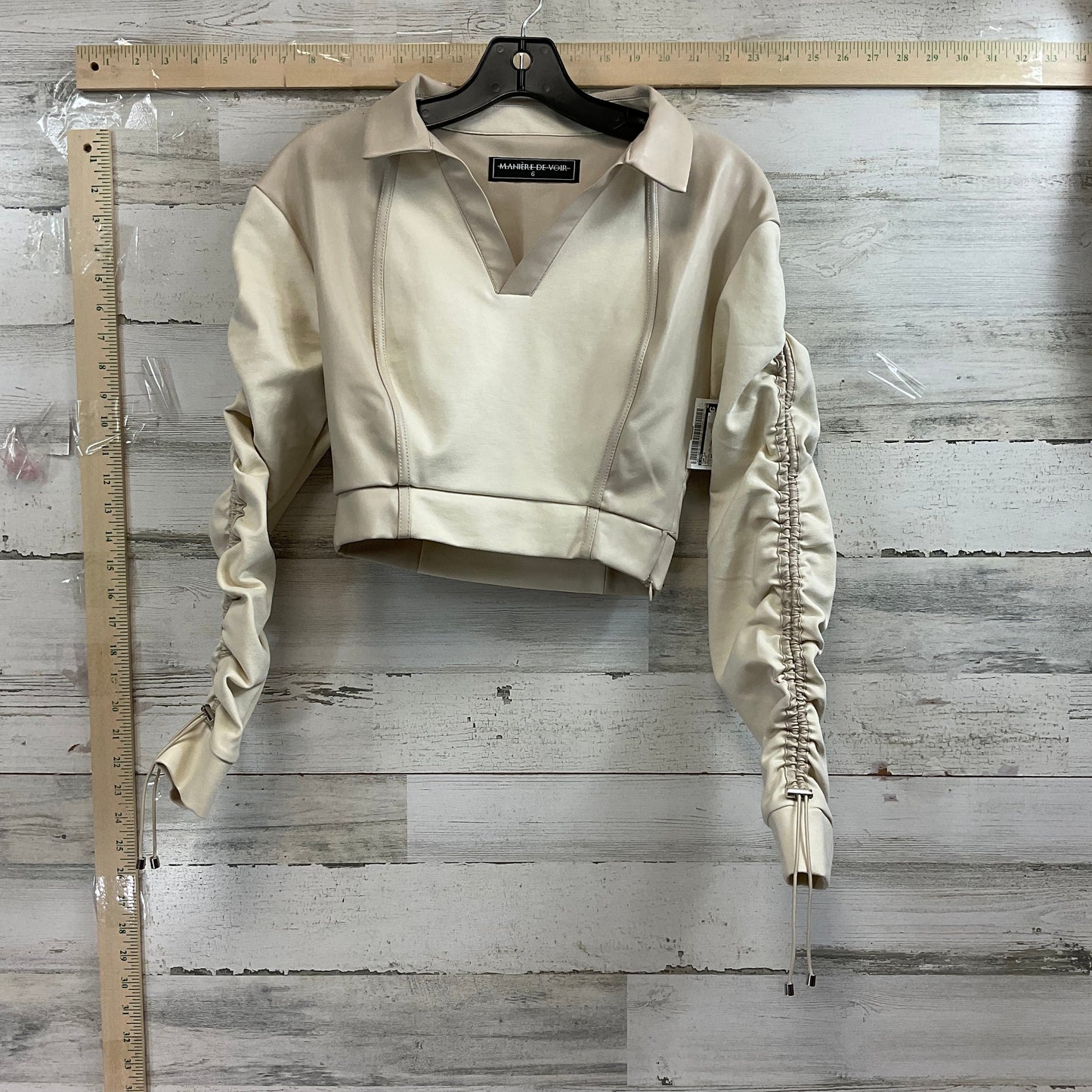 Beige Top Long Sleeve MANIÈRE DE VOIR, Size Xs