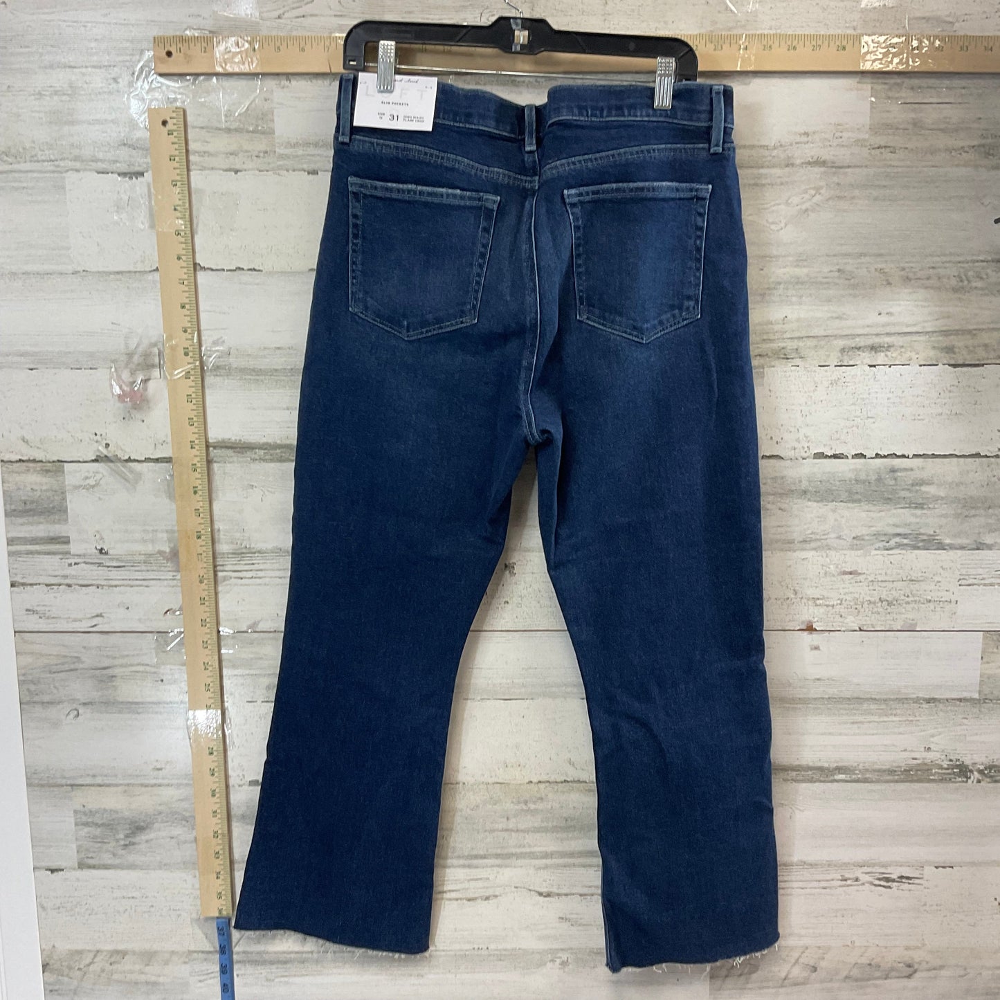 Blue Denim Jeans Flared Loft, Size 12