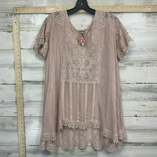 Beige Top Short Sleeve Johnny Was, Size Xs