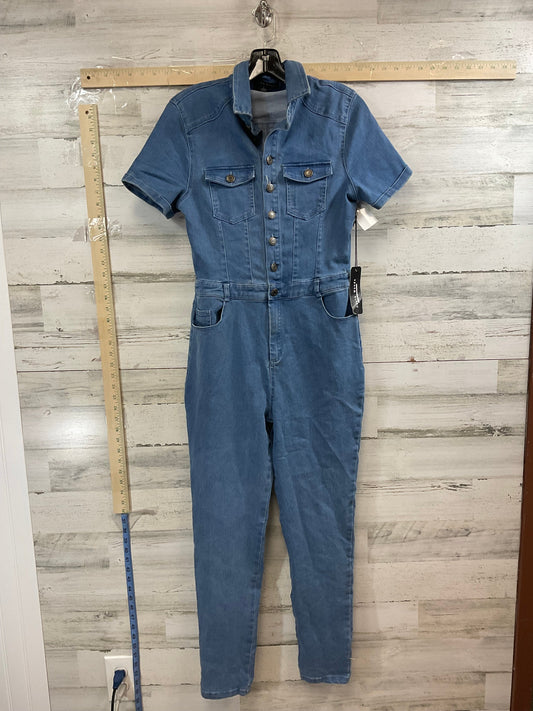 Blue Denim Jumpsuit HAUTE MONDE, Size L