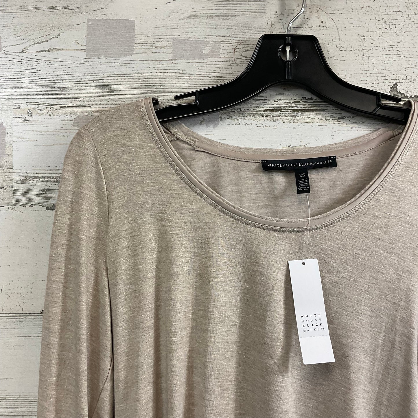 Top Long Sleeve By White House Black Market In Brown, Size: Xs