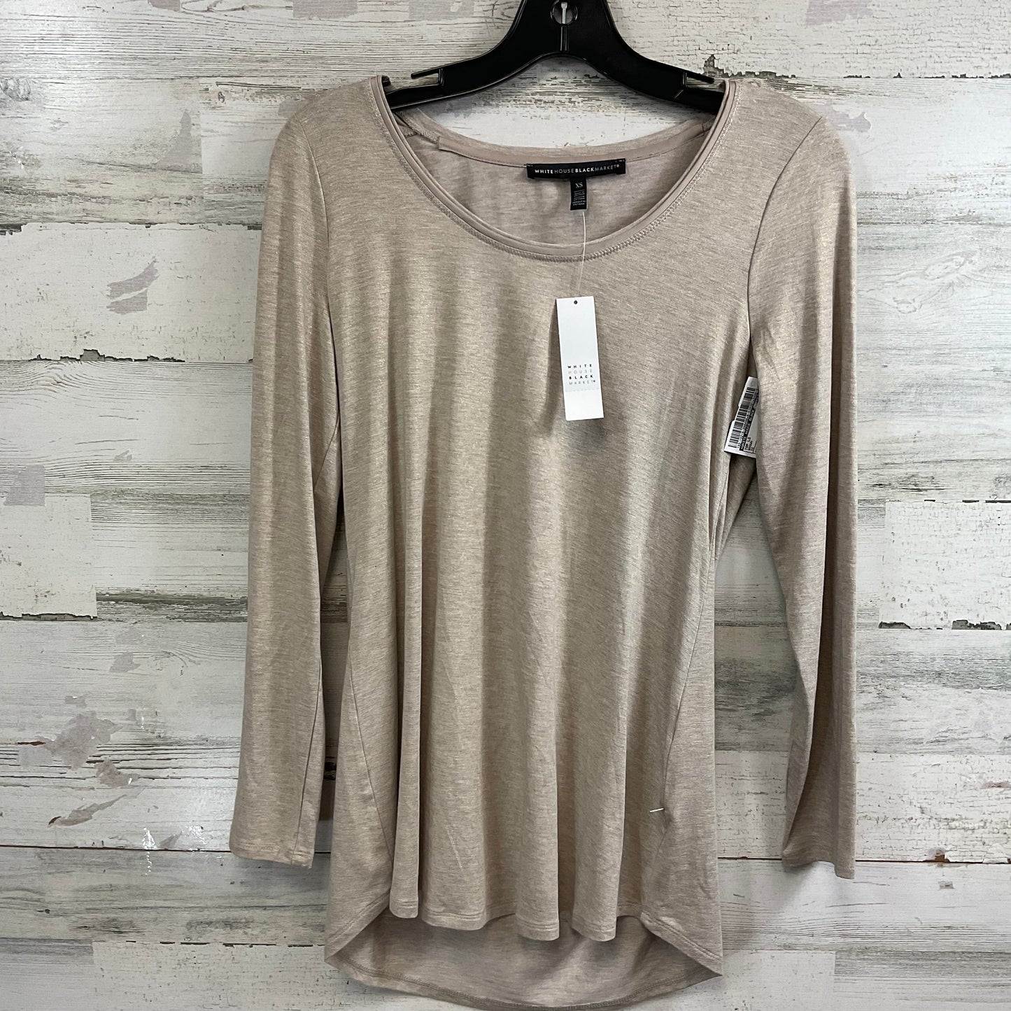 Top Long Sleeve By White House Black Market In Brown, Size: Xs