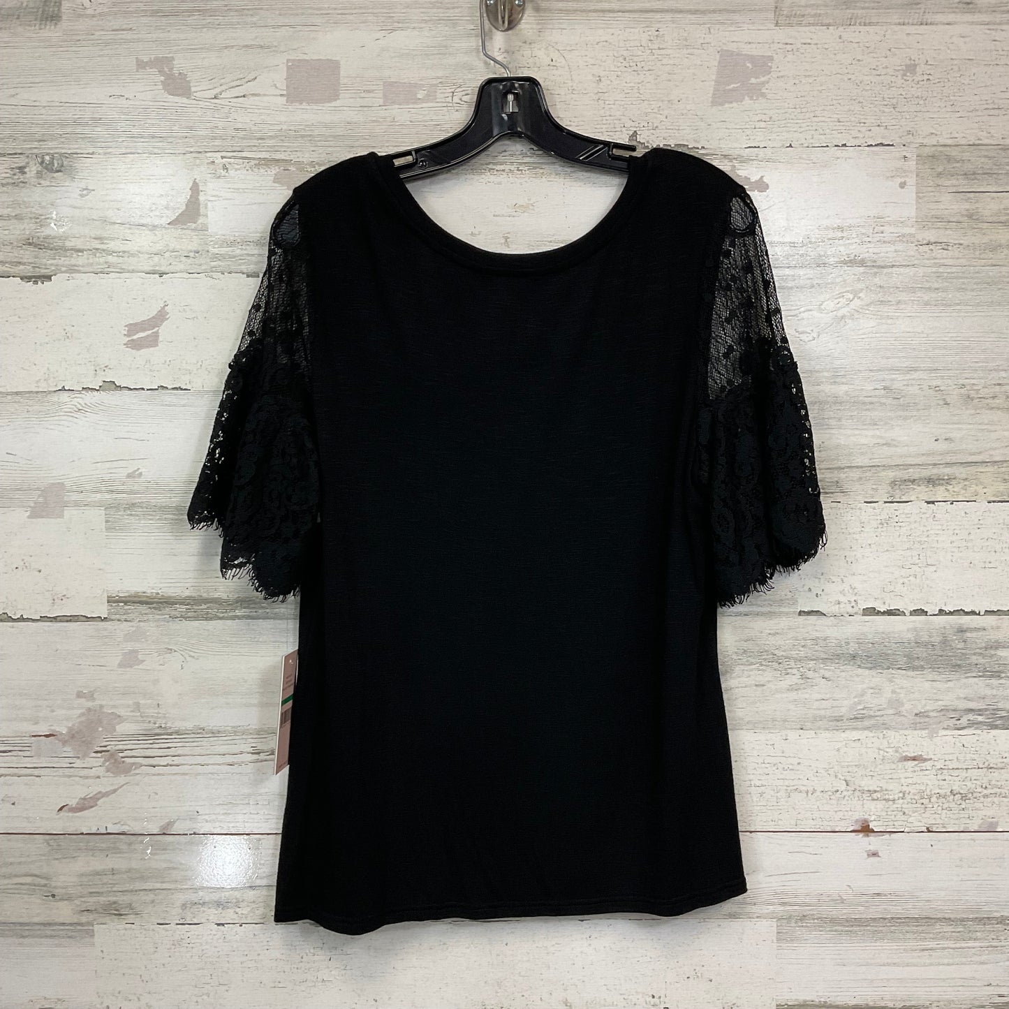 Top Short Sleeve By Nanette Lepore In Black, Size: L