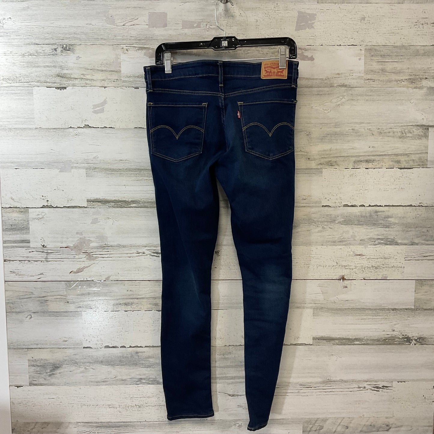 Jeans Skinny By Levis In Blue Denim, Size: 8