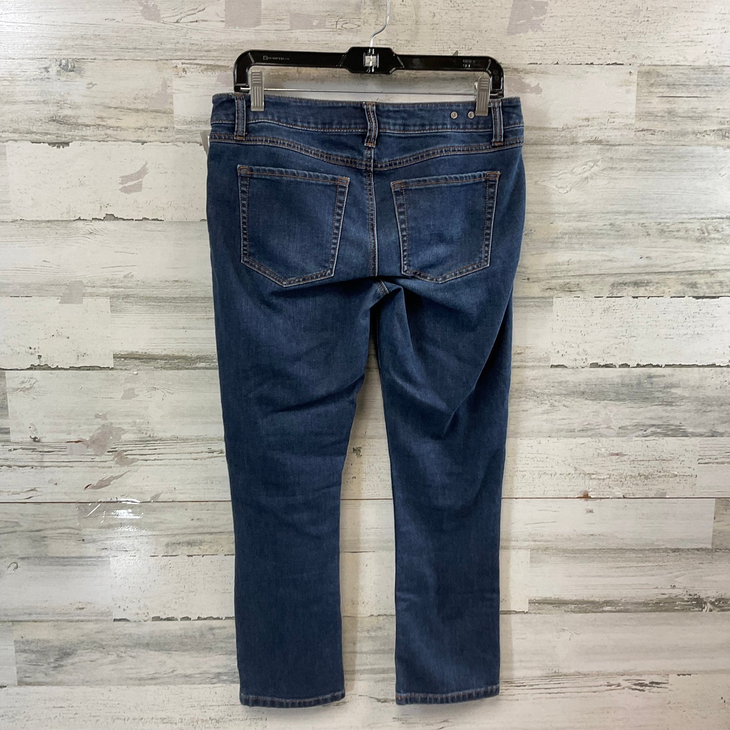 Jeans Straight By Cabi In Blue Denim, Size: 6