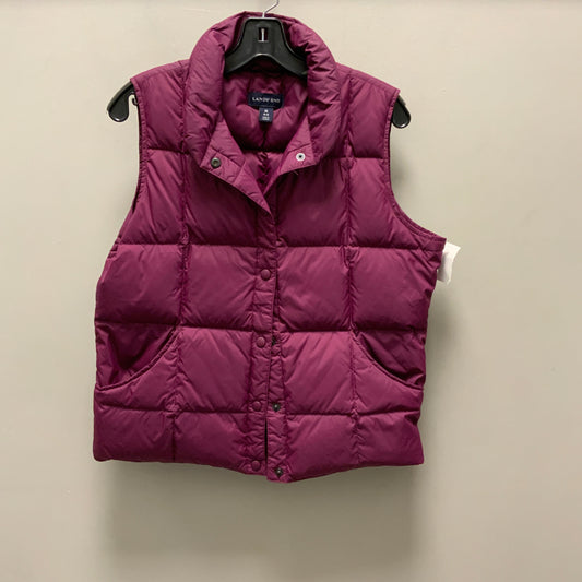 Vest Puffer & Quilted By Lands End In Purple, Size: M