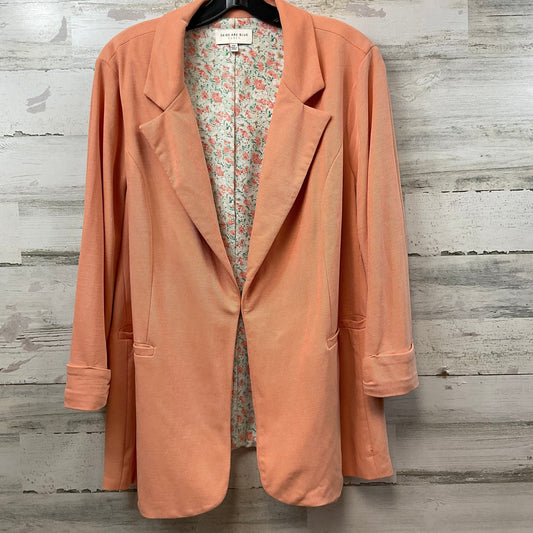 Blazer By Skies Are Blue In Peach, Size: 2x