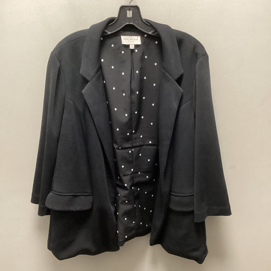 Blazer By Skies Are Blue In Black, Size: 2x