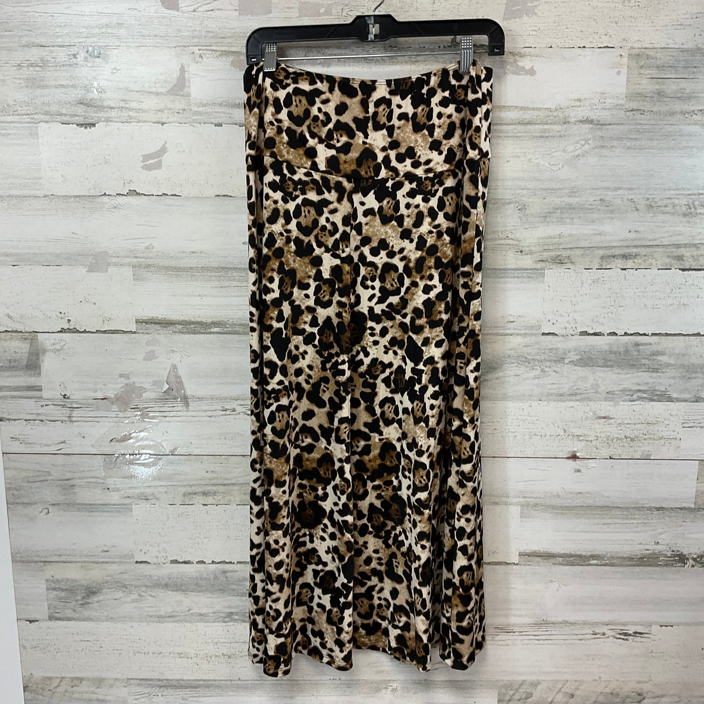 Skirt Midi By 24/7 In Animal Print, Size: Xl