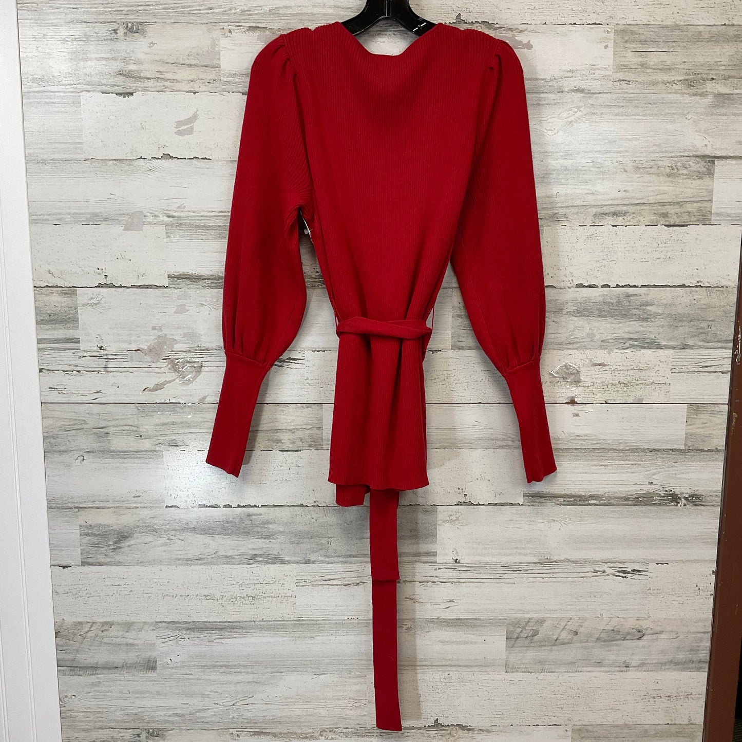 Sweater Cardigan By Cabi In Red, Size: S