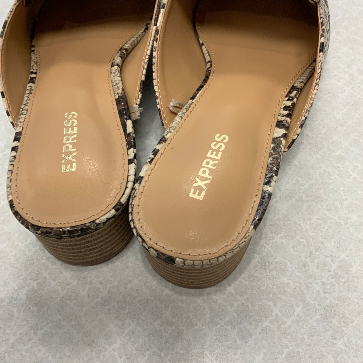 Shoes Flats By Express In Animal Print, Size: 9