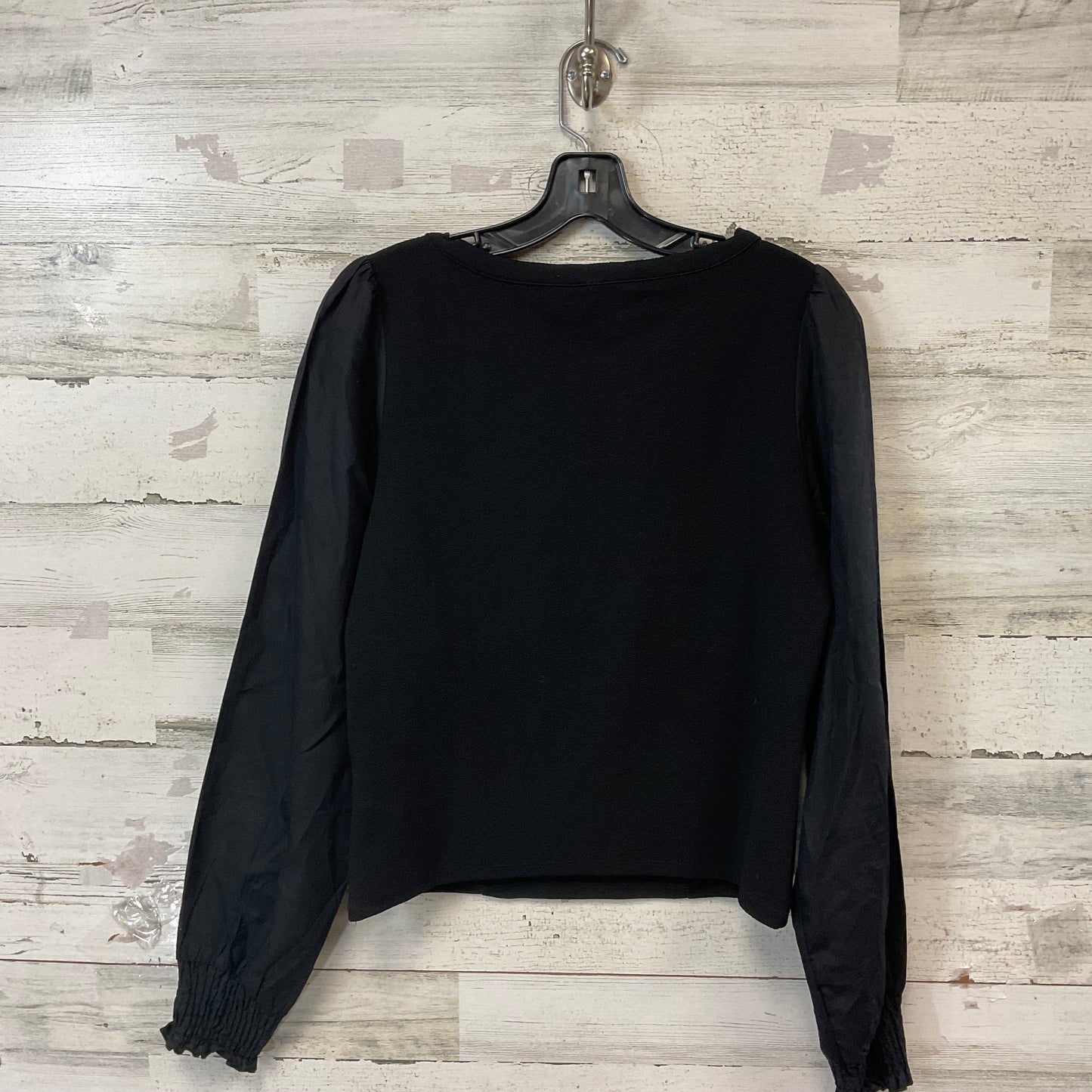 Top Long Sleeve By Anthropologie In Black, Size: M