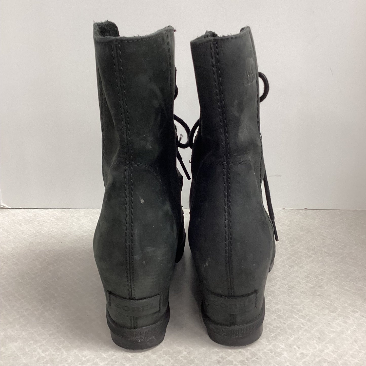 Boots Ankle Heels By Sorel In Black, Size: 8.5