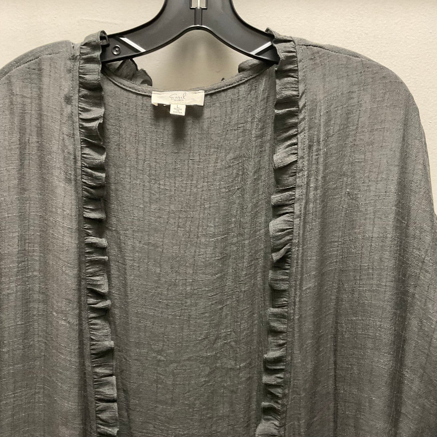 Kimono By Easel In Grey, Size: L