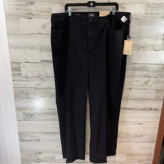 Jeans Wide Leg By Not Your Daughters Jeans In Black Denim, Size: 22