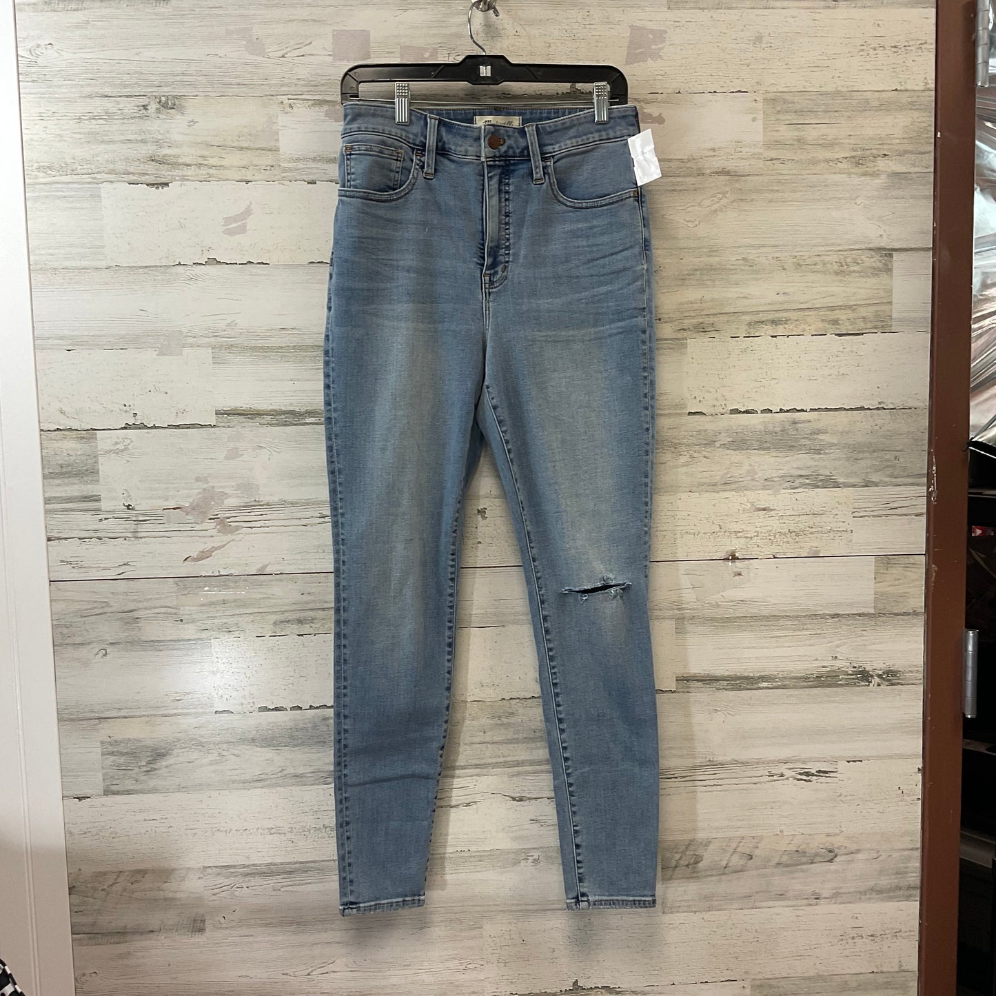 Jeans Straight By Madewell In Blue Denim, Size: L