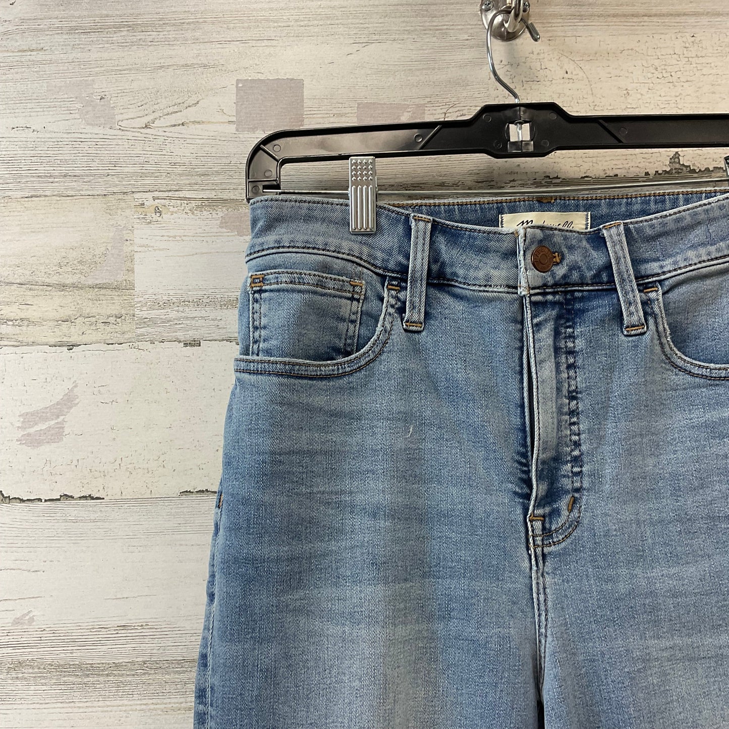 Jeans Straight By Madewell In Blue Denim, Size: L