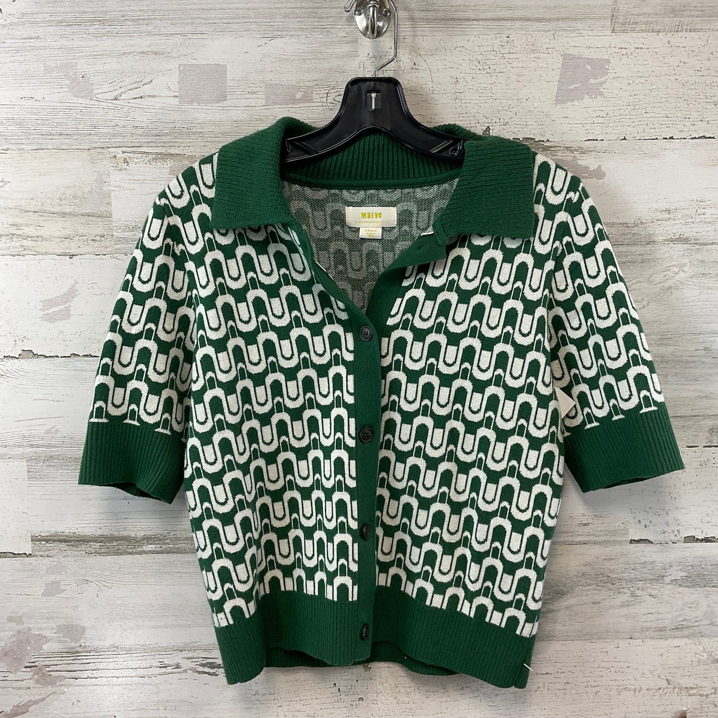 Sweater Short Sleeve By Maeve In Green, Size: S