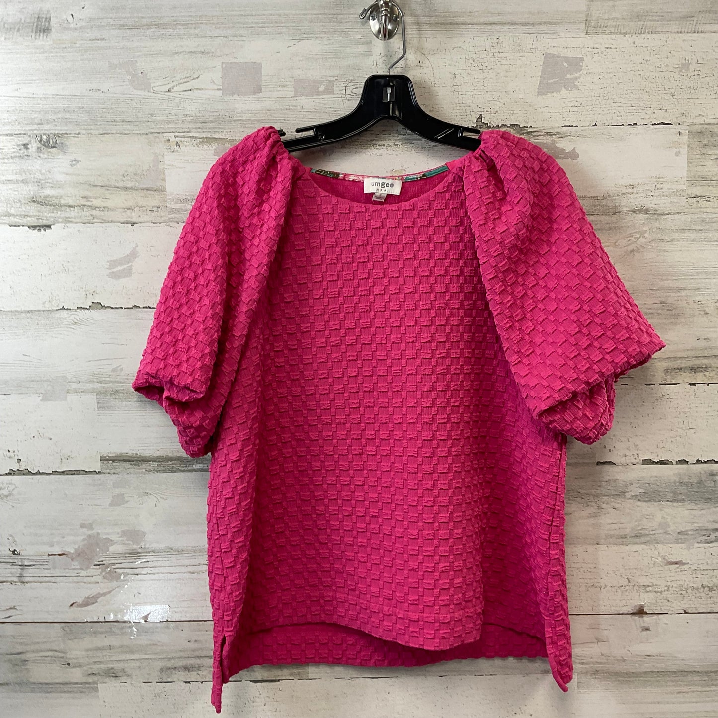 Top Short Sleeve By Umgee In Pink, Size: S