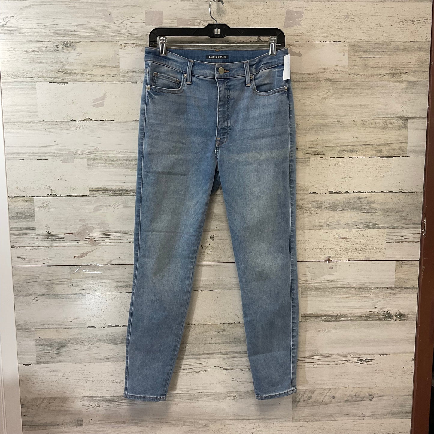 Jeans Skinny By Lucky Brand In Blue Denim, Size: 10