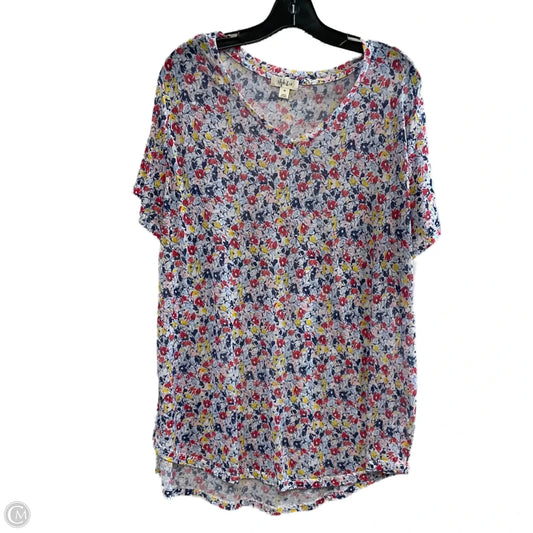 Top Short Sleeve Basic By Style And Company In Blue, Size: 3x