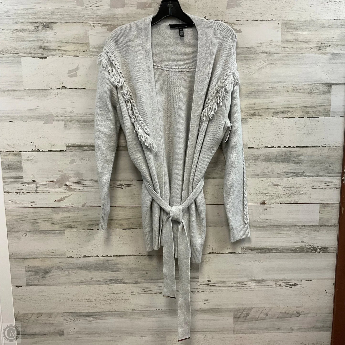 Sweater Cardigan By White House Black Market In Grey, Size: Xs