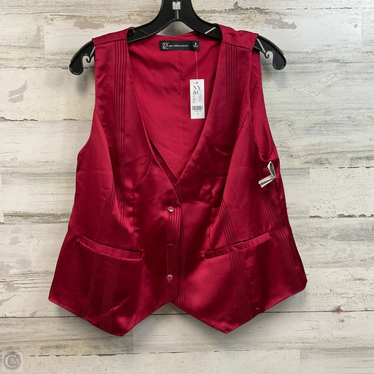 Vest Other By New York And Co In Red, Size: 8
