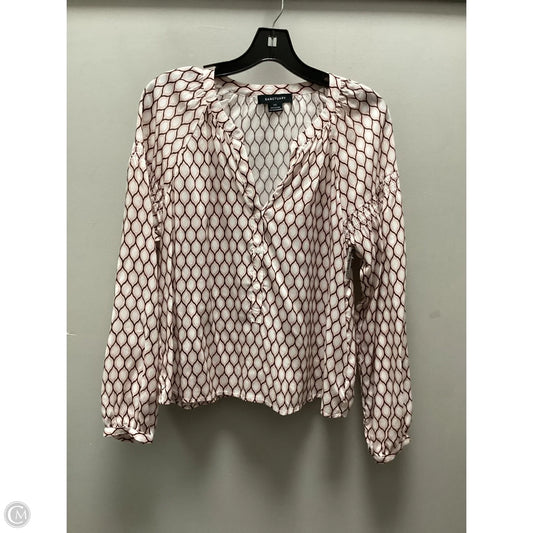 Top Long Sleeve By Sanctuary In Pink & White, Size: Xs