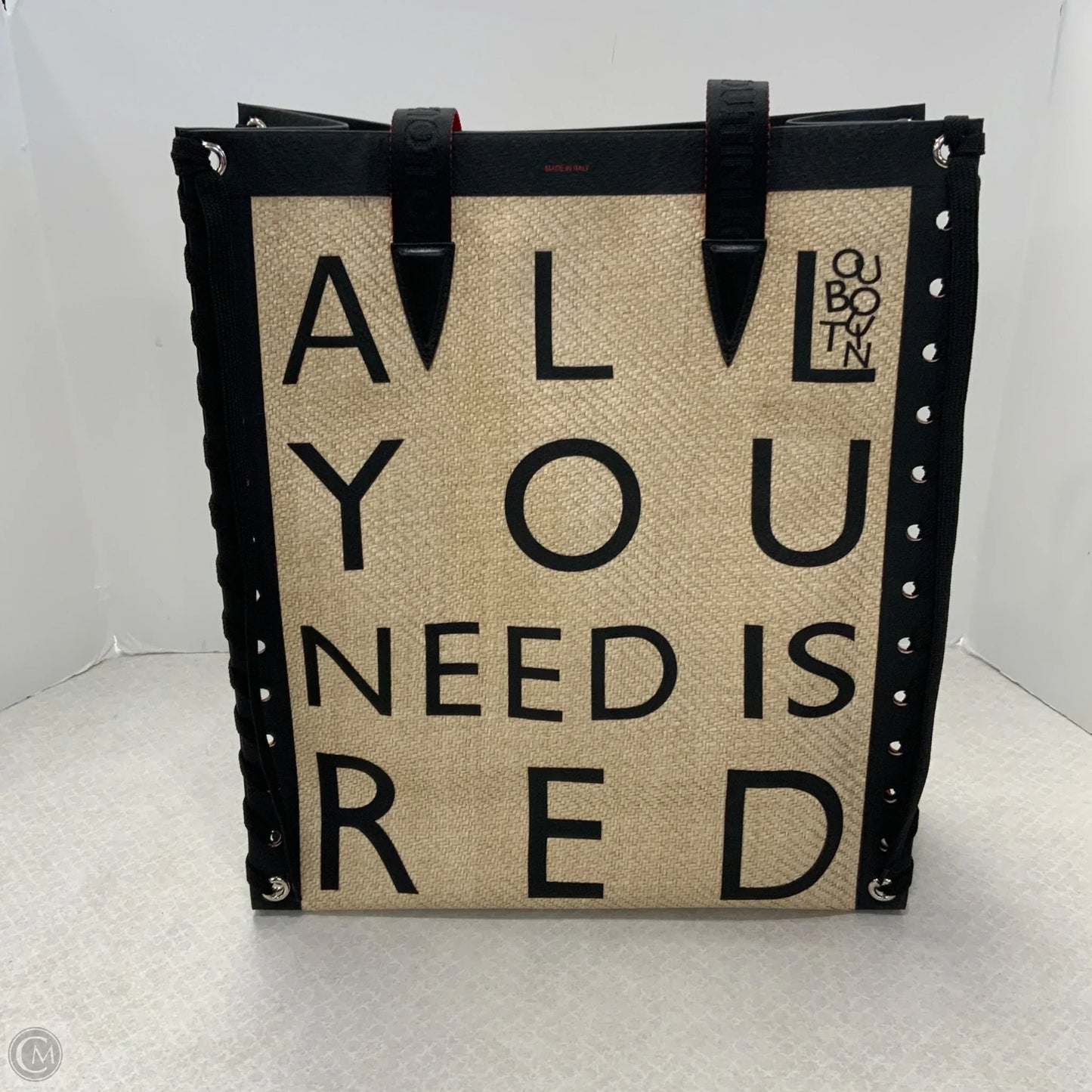 Handbag Luxury Designer By Christian Louboutin, Size: Large