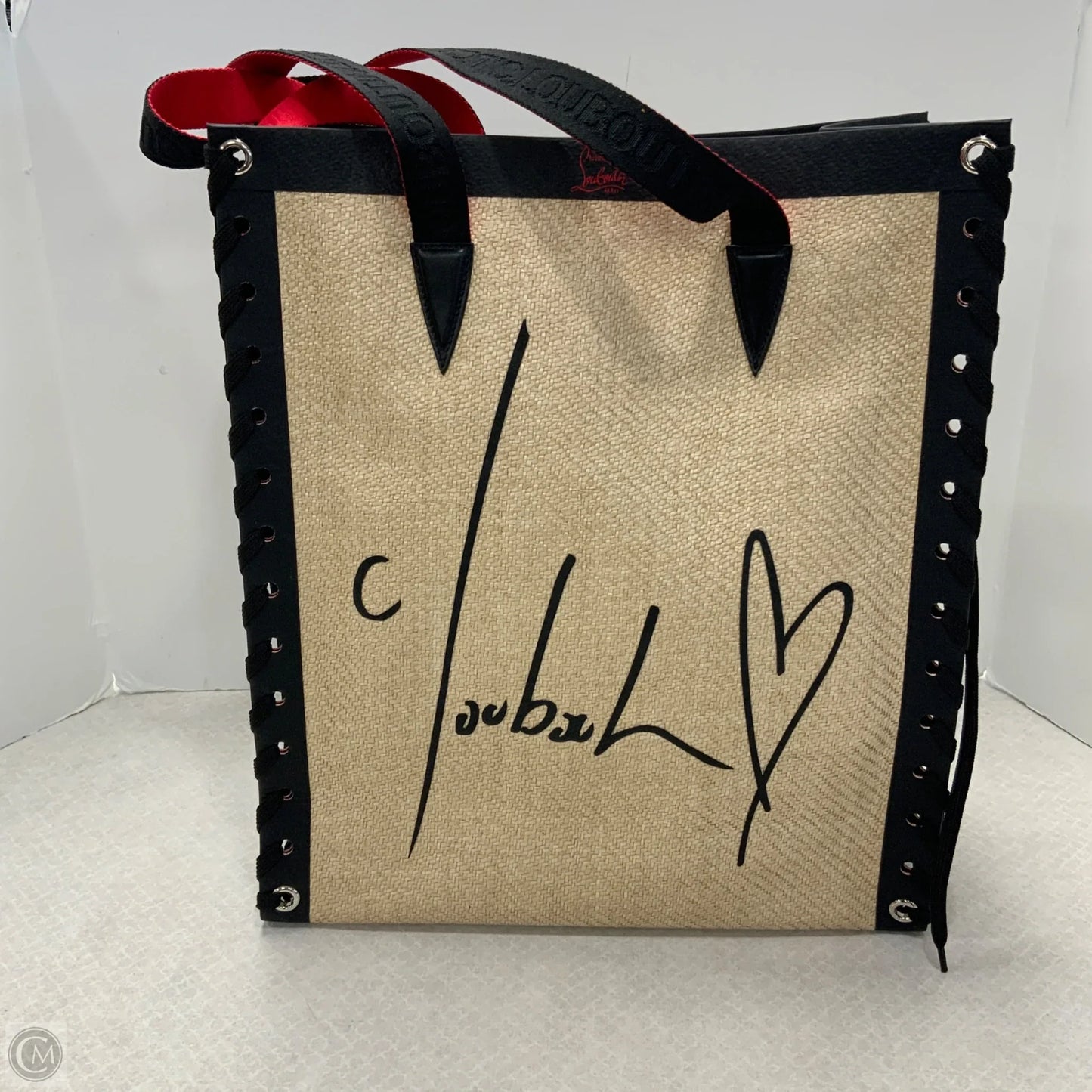 Handbag Luxury Designer By Christian Louboutin, Size: Large