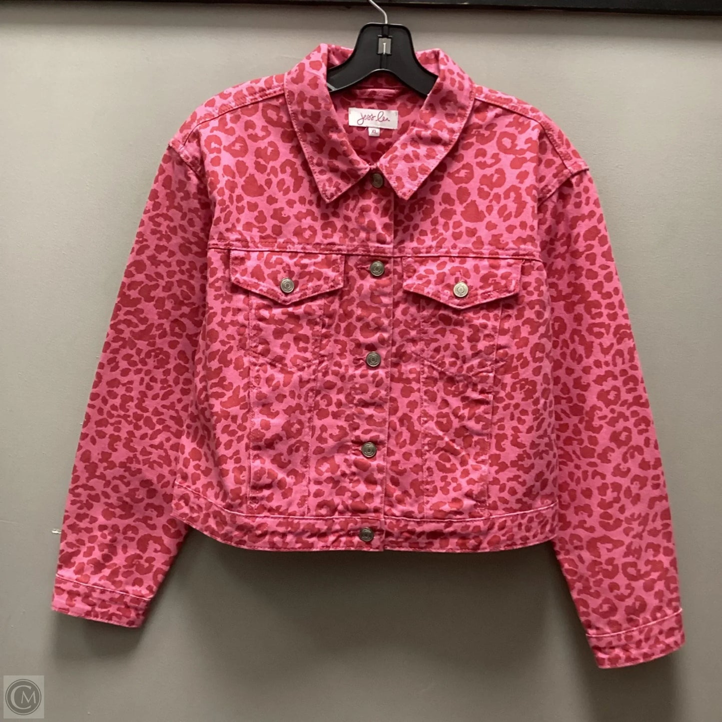 Jacket Denim By Jess Lea In Pink, Size: Xl
