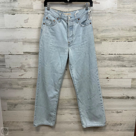 Jeans Straight By Levis In Blue Denim, Size: 4