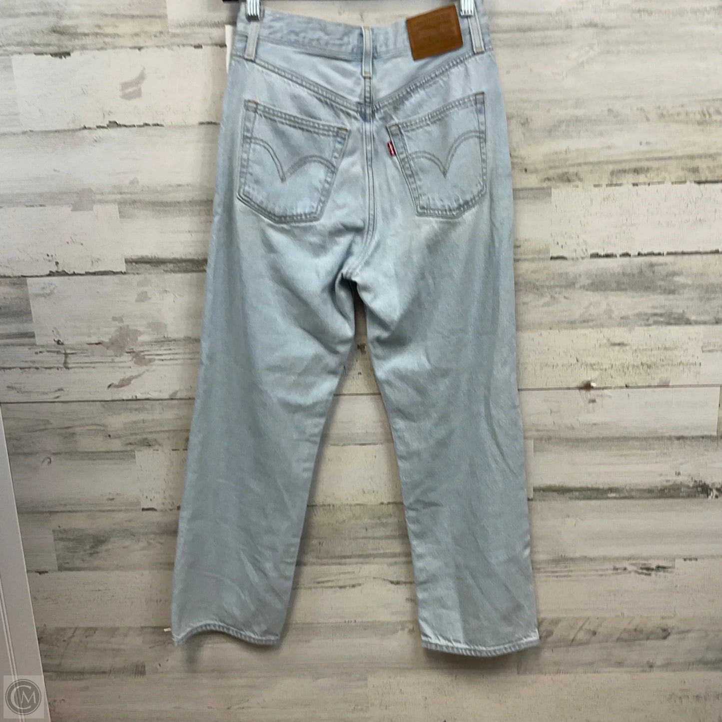 Jeans Straight By Levis In Blue Denim, Size: 4