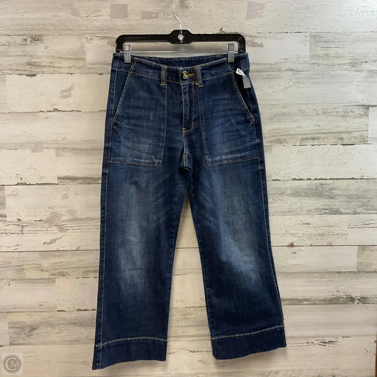 Jeans Wide Leg By Cabi In Blue Denim, Size: 2