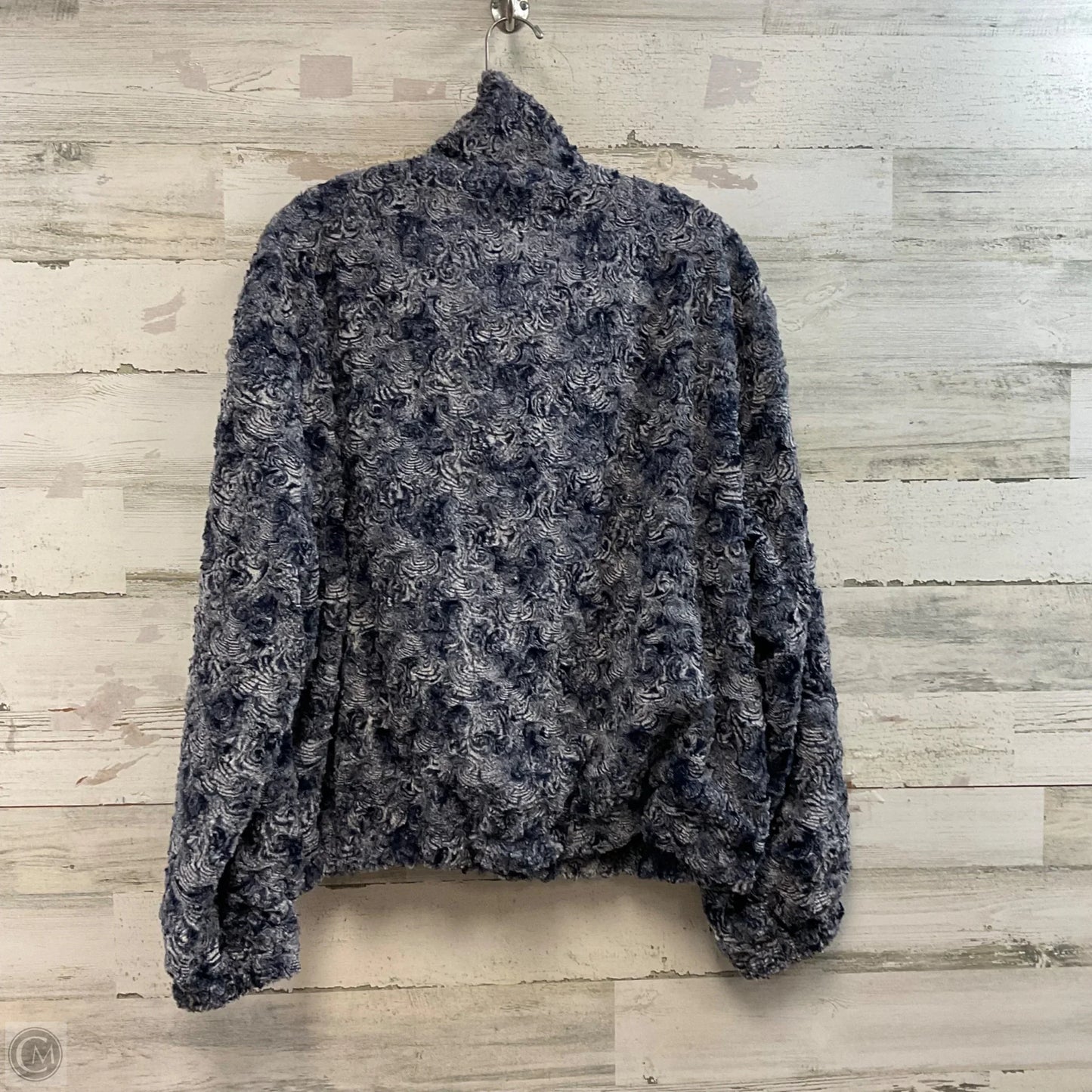 Jacket Fleece By Johnny Was In Blue, Size: M