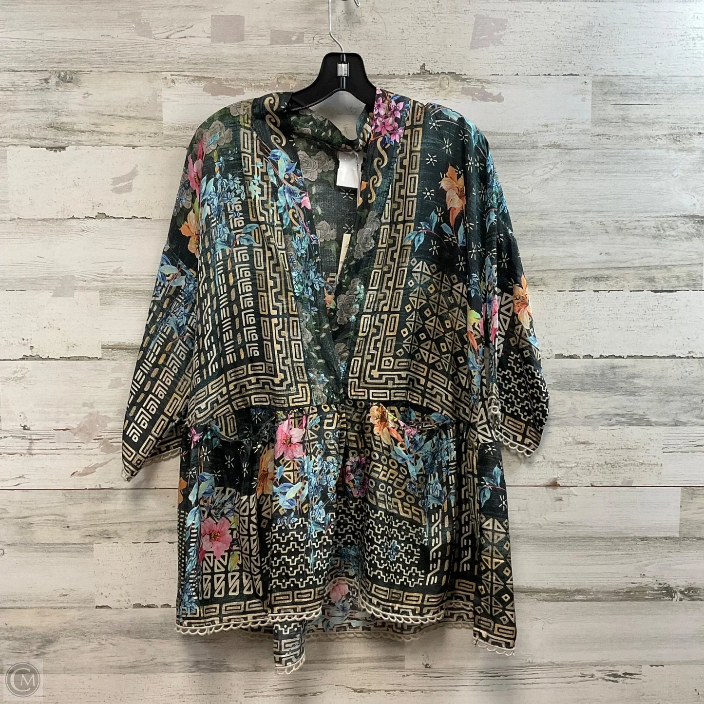 Cardigan By Johnny Was In Grey, Size: M