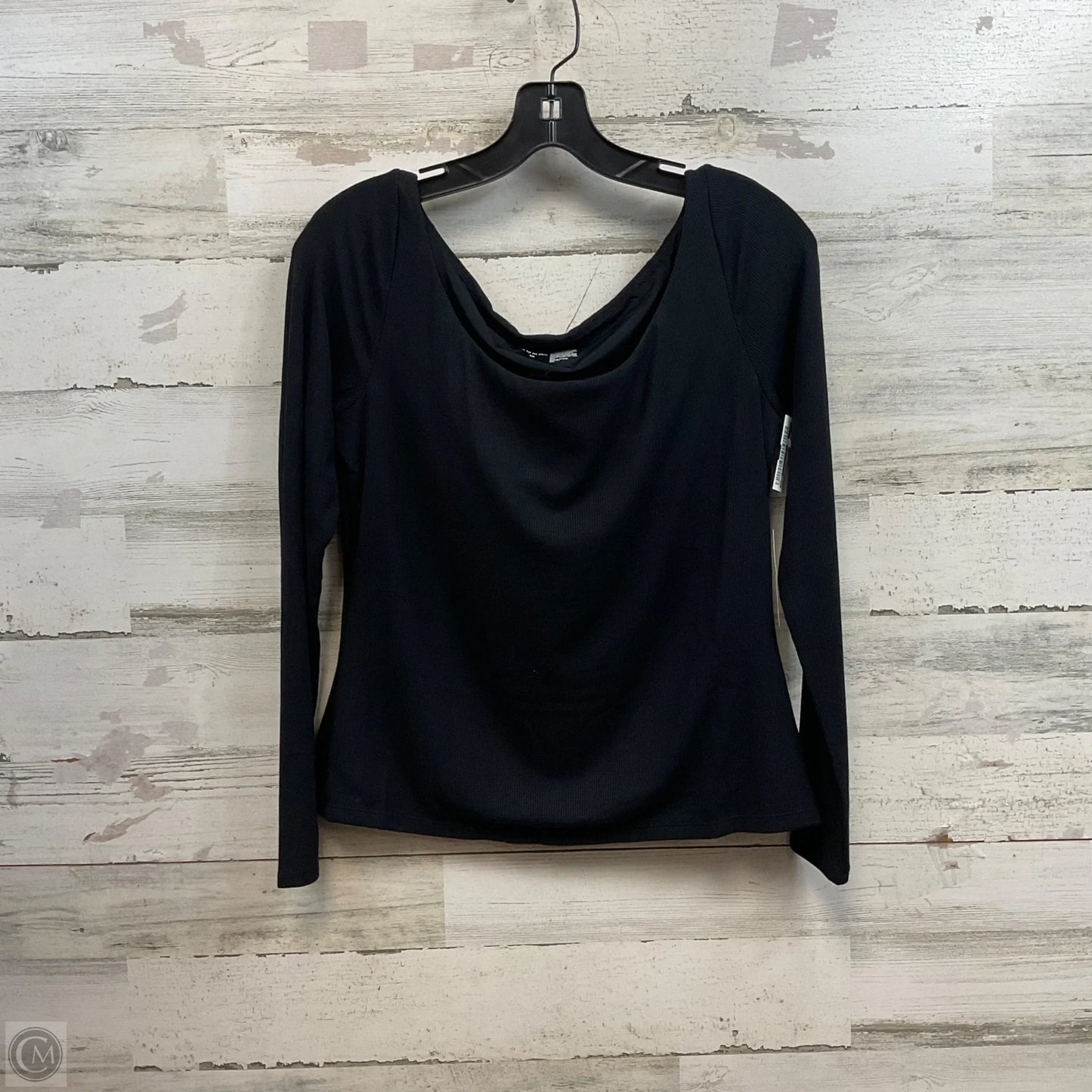 Top Long Sleeve By Soma In Black, Size: M