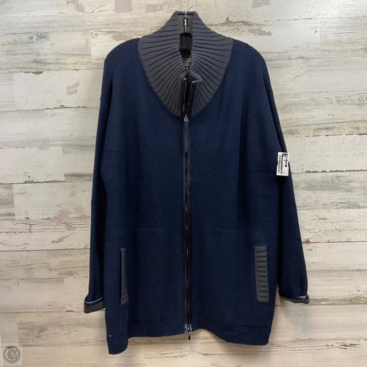 Sweater Cardigan By Lysse In Blue, Size: L