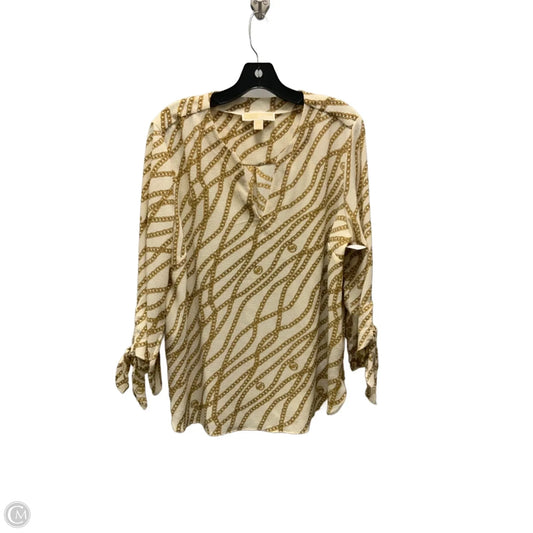 Top Long Sleeve By Michael By Michael Kors In Cream, Size: Xl