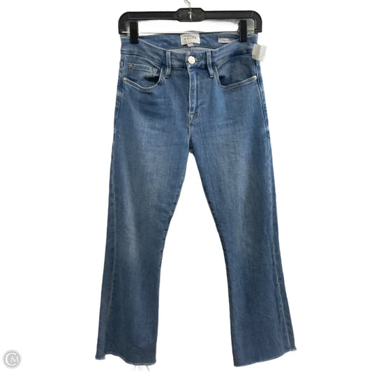 Jeans Boot Cut By Frame In Blue Denim, Size: 2