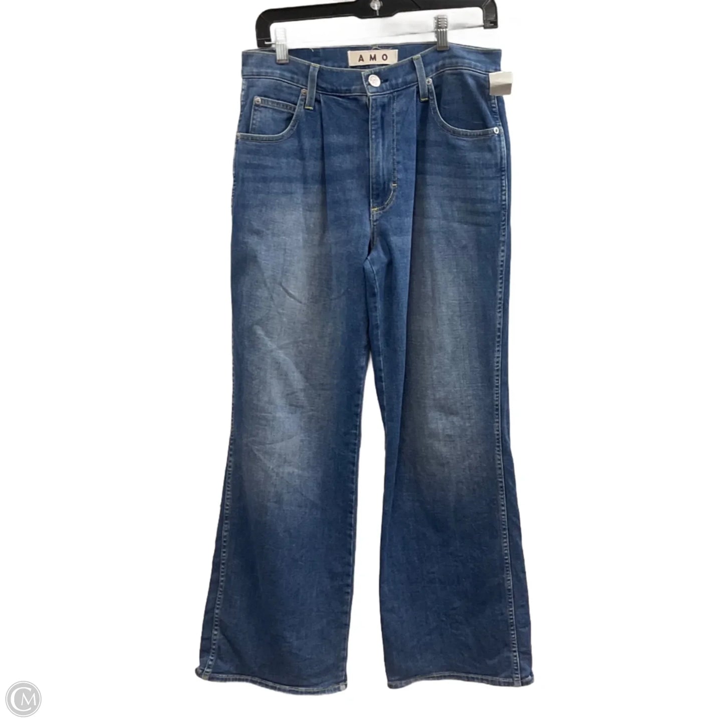 Jeans Wide Leg By AMO In Blue Denim, Size: 2